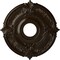 Ekena Millwork Attica Ceiling Medallion (Fits Canopies up to 5"), Hand-Painted Bronze, 18"OD x 4"ID x 5/8"P CM18ATBZS - alternate 1